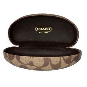 Authentic COACH Eyeglass Glasses‎ Sunglasses Hard Shell Signature “C” Logo Case